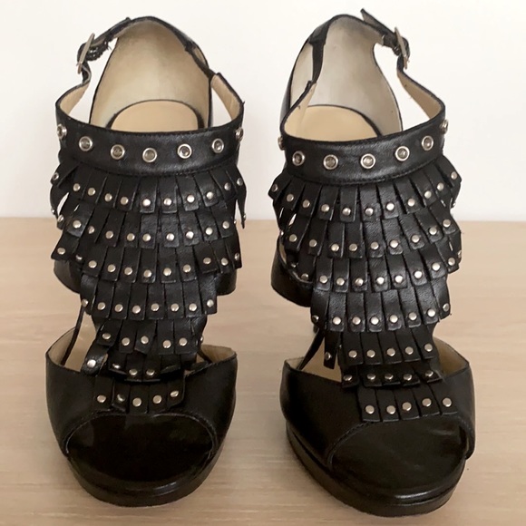 Jimmy Choo black leather high heels shoes for women size 36 - Picture 3 of 12